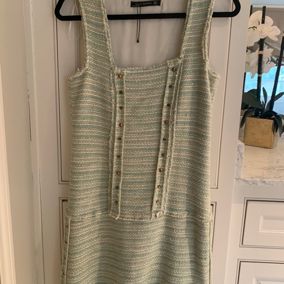 Zara medium dress sleeveless knit shift - Picture 2 of 4